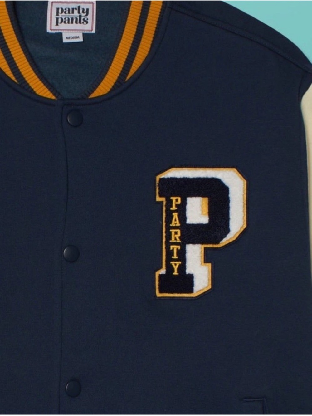 Party Pants Winkler Letterman Jacket Rugby Football X-Large Collegiate